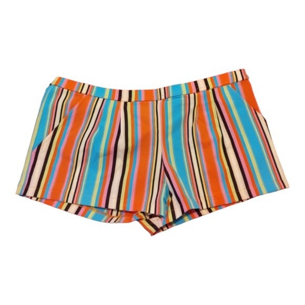 Tomas Maier Swim Striped Pull On Shorts Size 38 Multicolor Beachy Summer‎